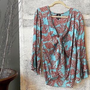 Aum-Couture Silk Wrap Blouse